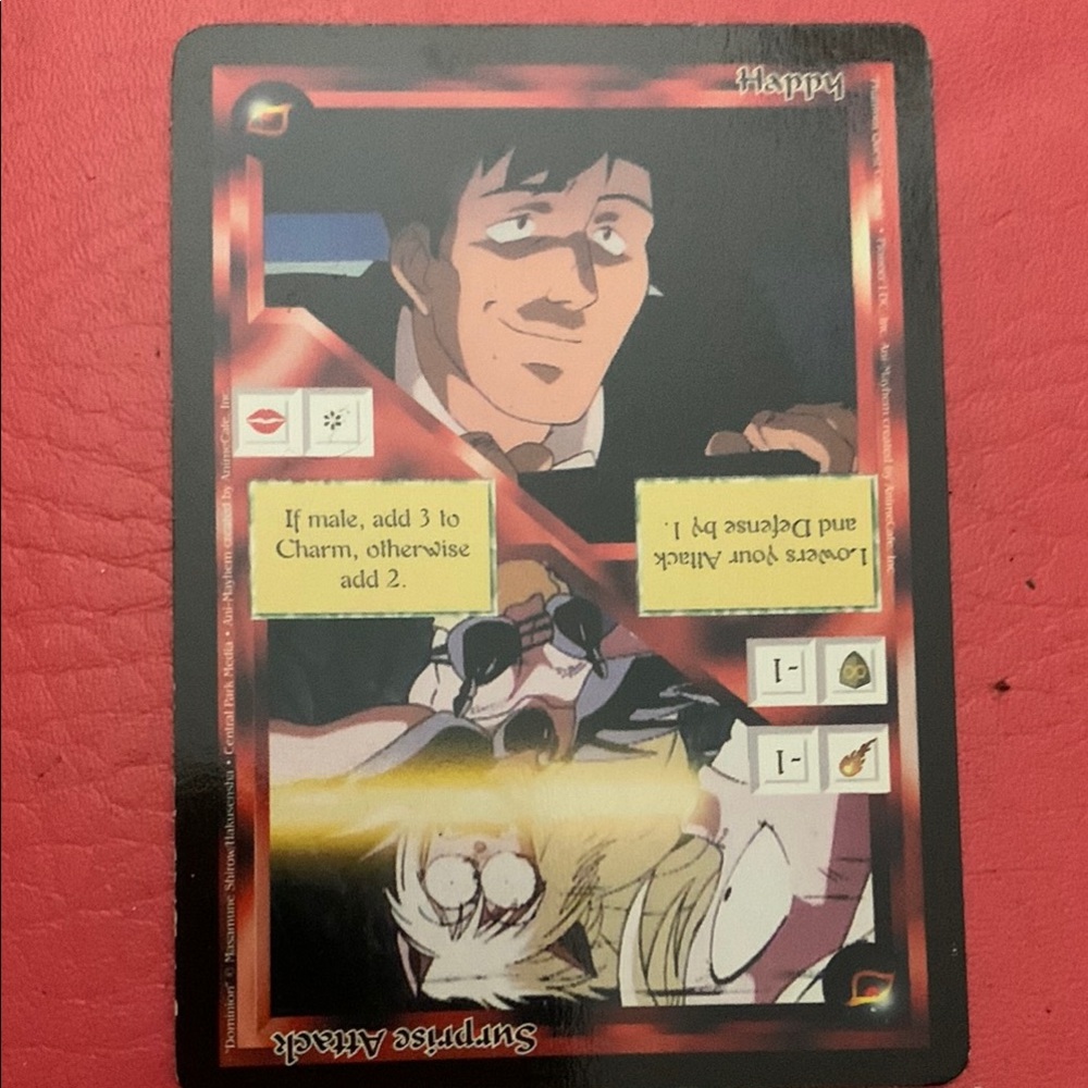 Ani-mayhem trading card game